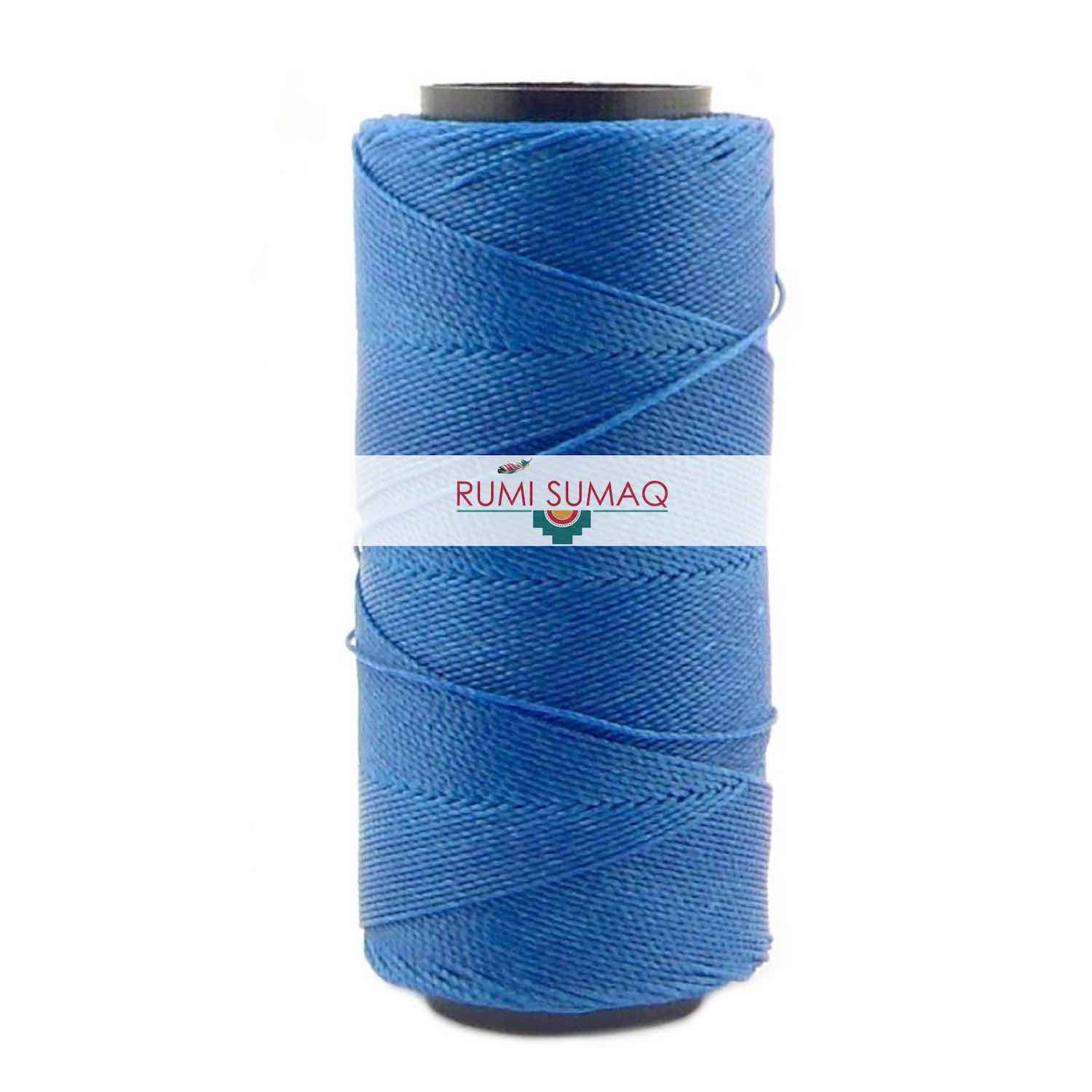 Settanyl 05-692 Cobalt Blue Waxed Polyester Cord | RUMI SUMAQ Setta Encerada 1mm Brazilian Waxed Thread