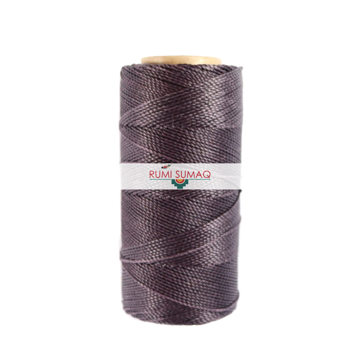 Linhasita 111 Dark Lilac Purple 1 mm Waxed Polyester Cord | Rumi Sumaq Waxed Thread 1mm