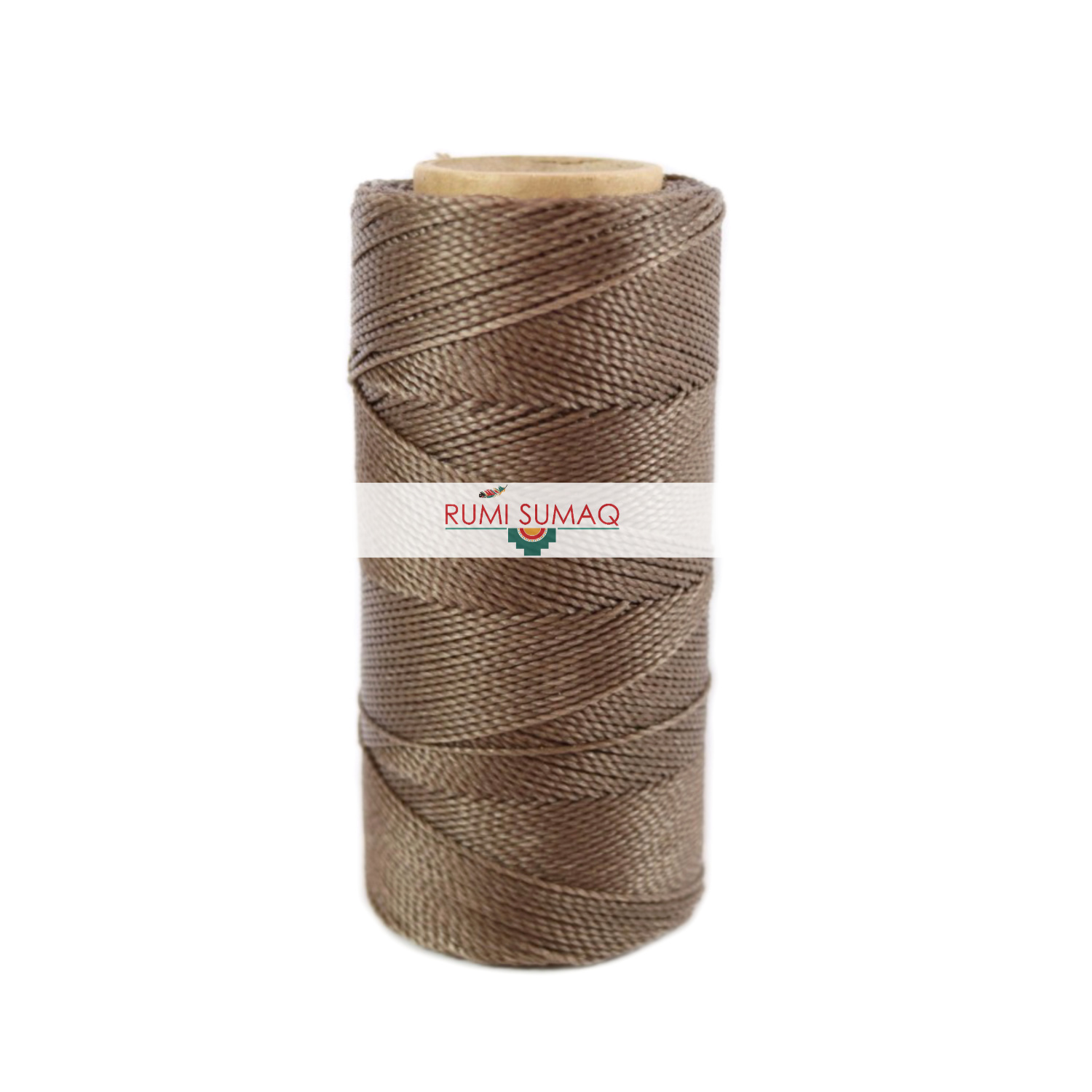 Find Linhasita 293 taupe waxed polyester cord at RUMI SUMAQ, the premier retailer for 1mm Linhasita brand waxed thread for knotting, basket making, beading.