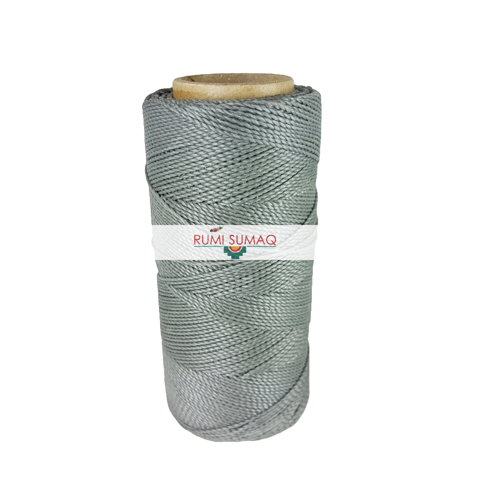 Find Linhasita 336 gray waxed polyester cord at RUMI SUMAQ, the premier retailer for 1mm Linhasita waxed thread for leather working, quilting, knots jewelry