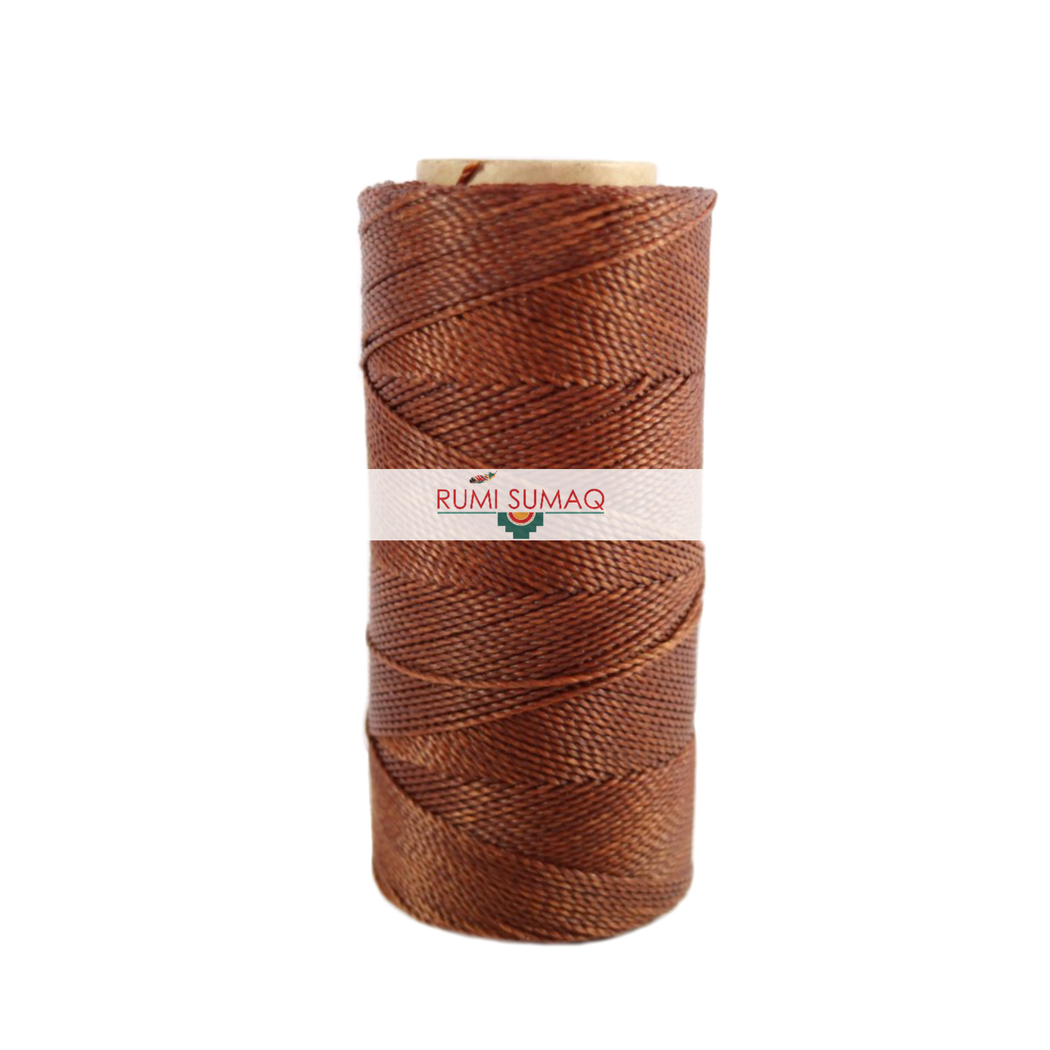 Linhasita 631 Cinnamon 2ply Waxed Polyester Cord 1mm Waxed Thread | RUMI SUMAQ Hilo Encerado