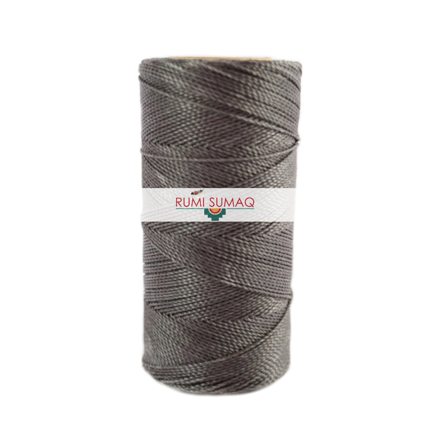 Find 1mm Linhasita 665 charcoal gray 2-ply waxed polyester cord at RUMI SUMAQ, the premier retailer for waxed cords for beading, basketry, leather, quilting