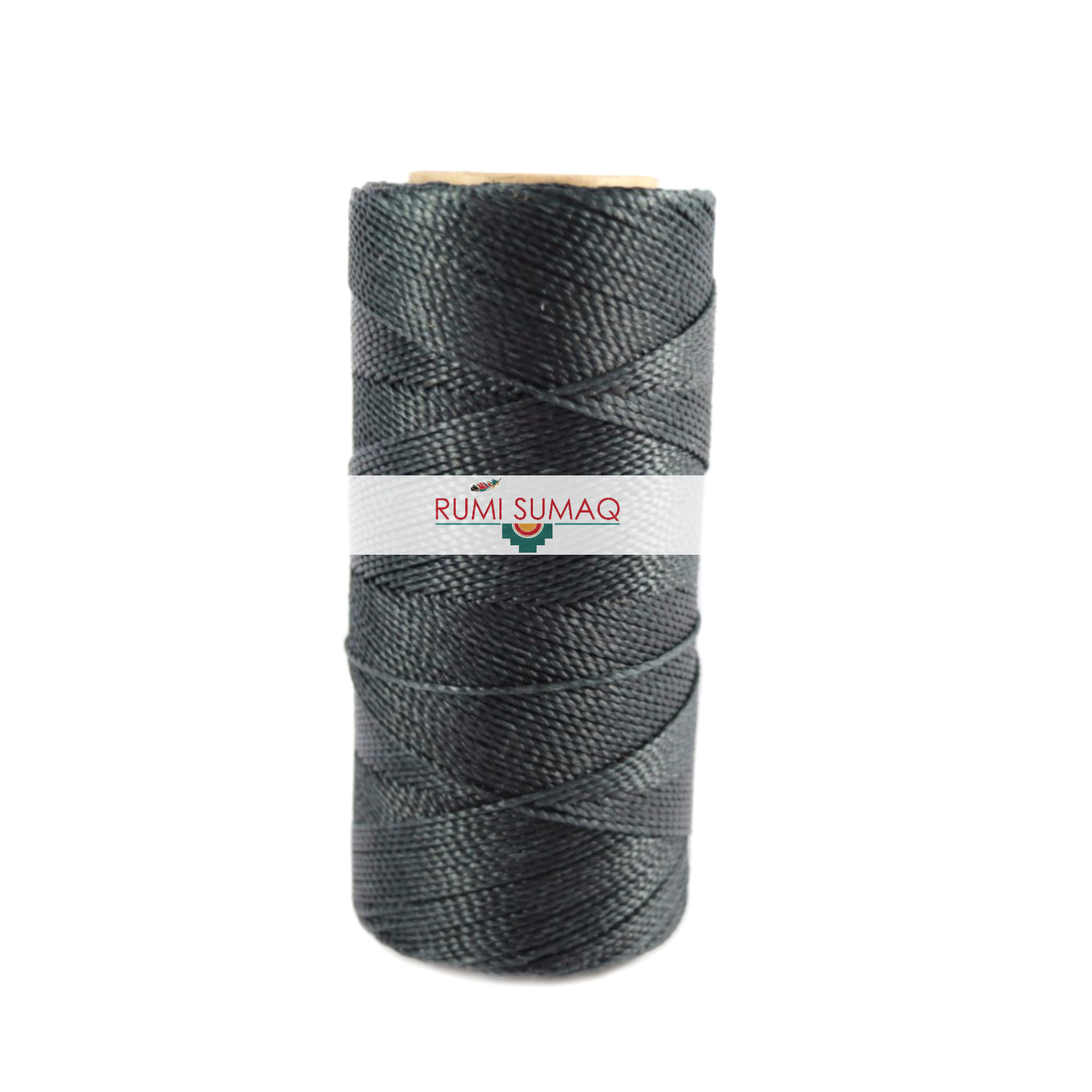 Find 1mm Linhasita 691 Dark Blue Gray 2-ply waxed polyester cord at RUMI SUMAQ, the premier retailer for waxed cords for beading, basketry, knotting jewelry, quilting