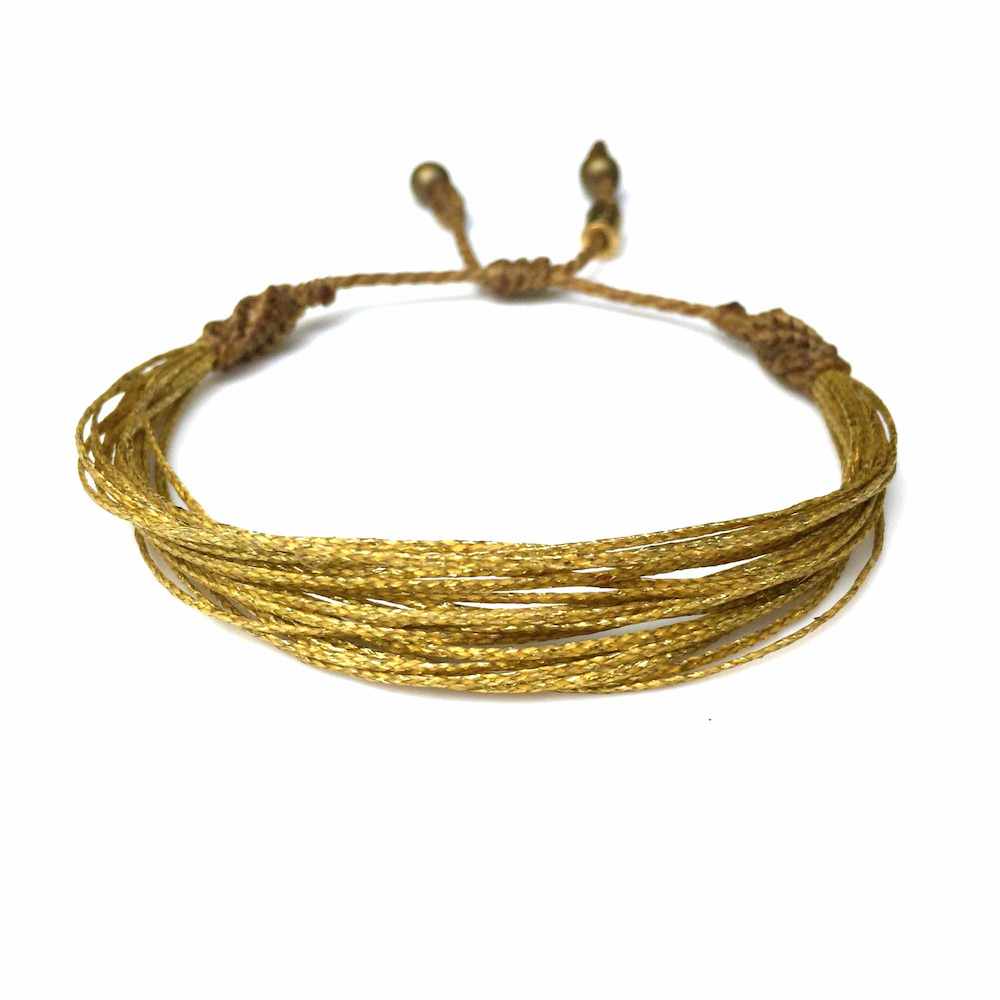 RUMI SUMAQ Metallic Gold Awareness Bracelet