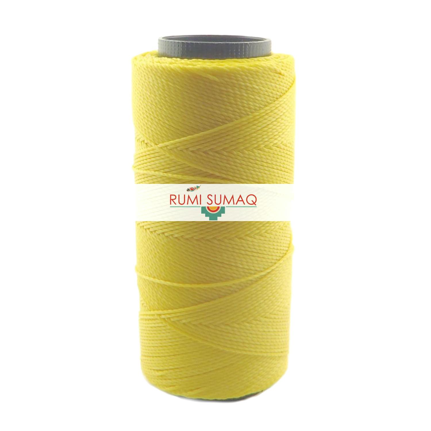Settanyl 01-314 Canary Yellow Waxed Polyester Cord 1mm Waxed Thread | RUMI SUMAQ