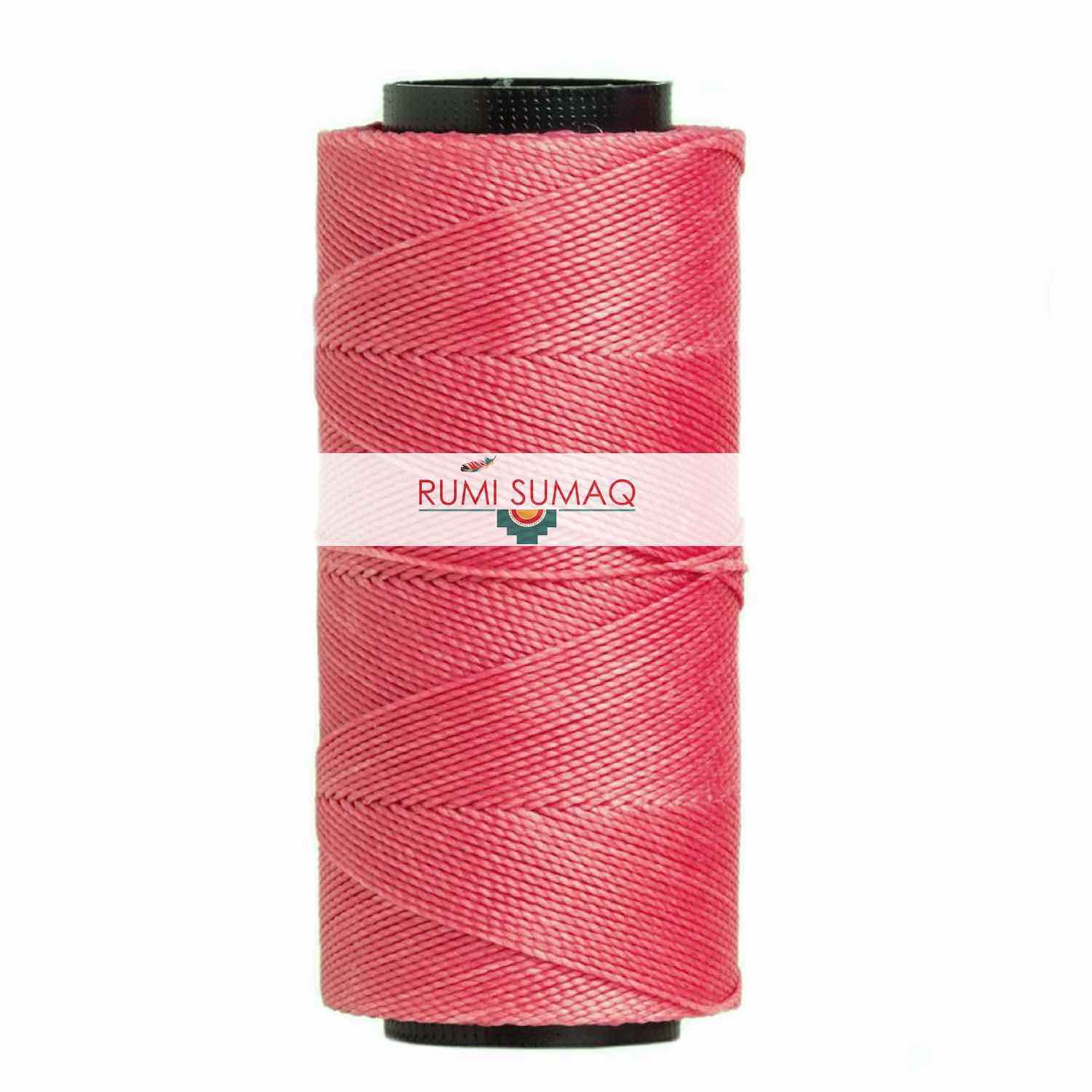 Settanyl 02-237 Rose Quartz Pink Waxed Polyester Cord 1mm Setta encerada Rosada | RUMI SUMAQ