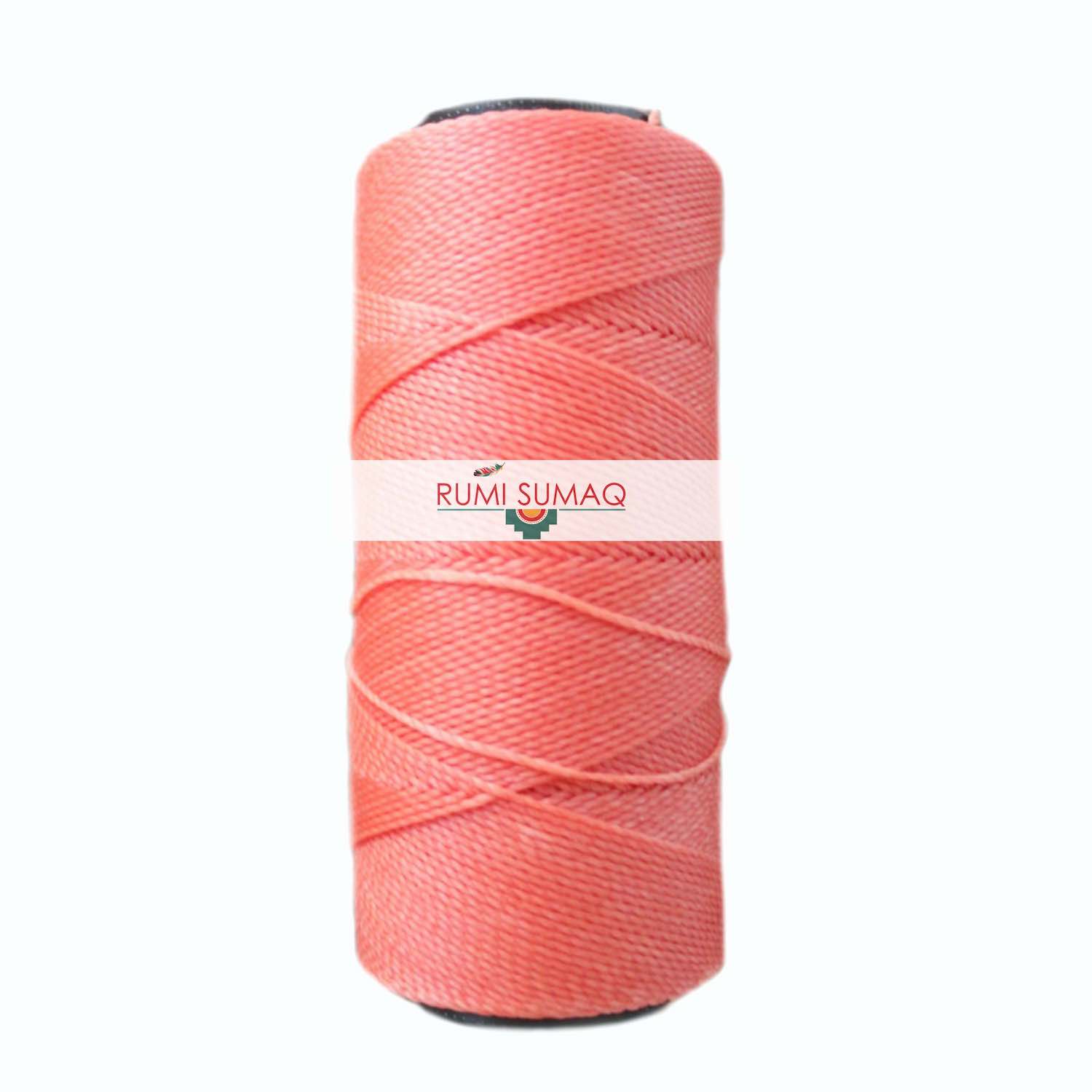 Settanyl 03-776 Salmon Waxed Polyester Cord 1mm Setta encerada | RUMI SUMAQ Brazilian Waxed Cords