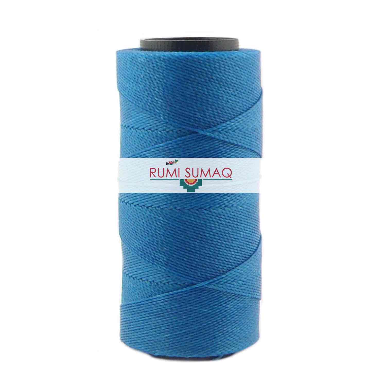Settanyl 04-707 Ahoy 1mm waxed polyester cord available at RUMI SUMAQ. Brazilian waxed cord for macrame jewelry, friendship bracelets, beading, and leather working.