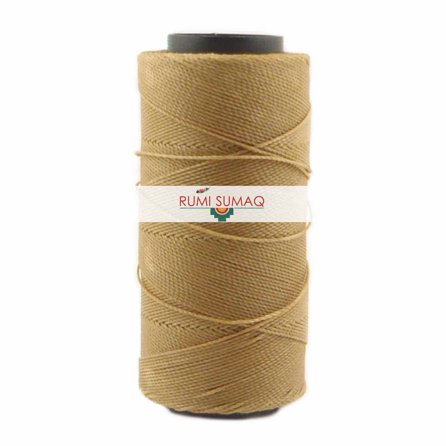 Settanyl 06-518 Cashew Waxed Polyester Cord 1mm | RUMI SUMAQ Setta Encerada Brazilian Waxed Cord