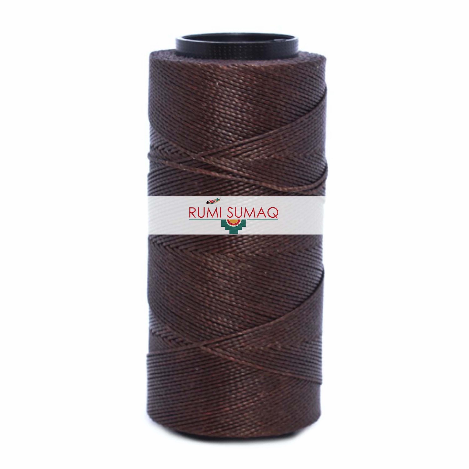 Settanyl 07-039 Brown Waxed Polyester Cord 1mm Dark Roast | Rumi Sumaq Setta Encerada