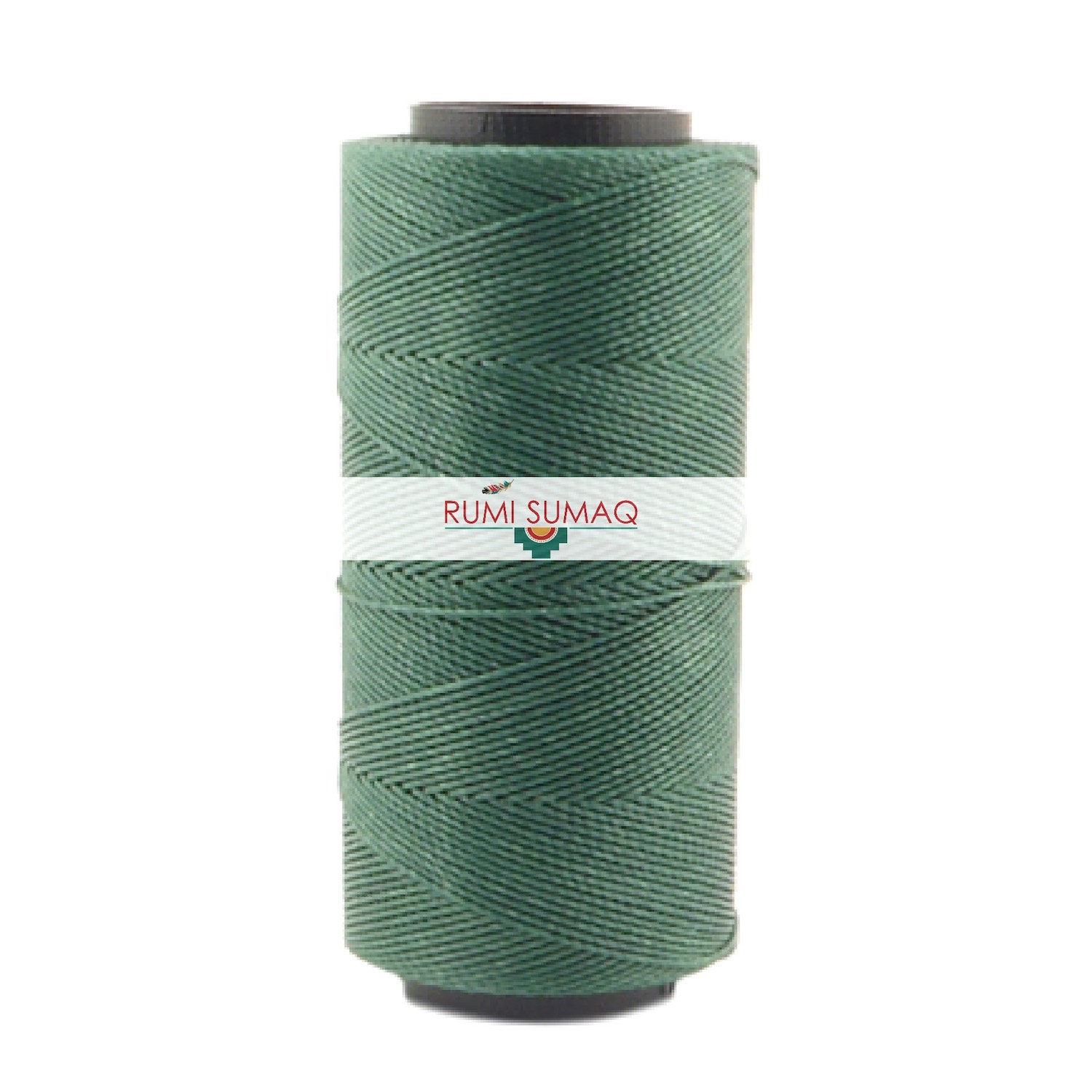 Settanyl 387 Eucalyptus Green Waxed Thread 1mm Waxed Polyester Cord | RUMI SUMAQ Cords