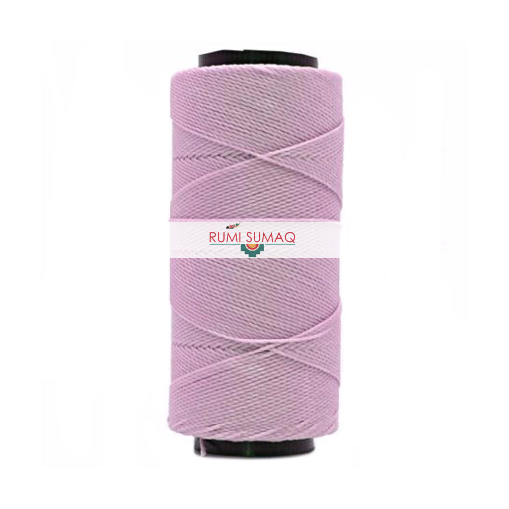 Settanyl waxed polyester cord in soft lilac #03-362 | RUMI SUMAQ Waxed Thread Hilo Encerado